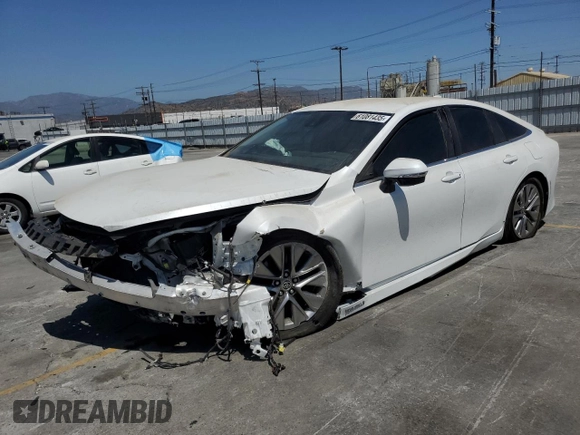 2023 Toyota Mirai XLE z VIN JTDAAAAA5PA009456, wystawiony jako Copart lot #61081435 z przebiegiem 21 594 mil mil oraz Szkoda całkowita • Salvage title. Historia ofert i sprzedaży dostępna na DreamBid. Obrazek 1.