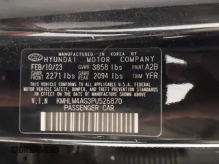 2023 Hyundai Elantra SEL z VIN KMHLM4AG3PU526870, wystawiony jako IAAI lot #41471456 z przebiegiem 33 252 mil mil oraz . Historia ofert i sprzedaży dostępna na DreamBid. Obrazek 9.
