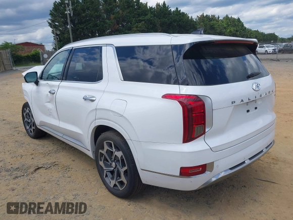 2022 Hyundai Palisade Calligraphy z VIN KM8R7DHE0NU364862, wystawiony jako IAAI lot #42353285 z przebiegiem 54 936 mil mil oraz . Historia ofert i sprzedaży dostępna na DreamBid. Obrazek 3.