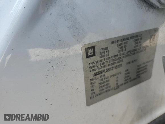 2017 GMC Acadia Denali with VIN 1GKKNPLS8HZ195101, listed as a Copart auction lot 86453314 with Not Provided miles and Salvage Title. Bid and sale history available at DreamBid. Image 13.