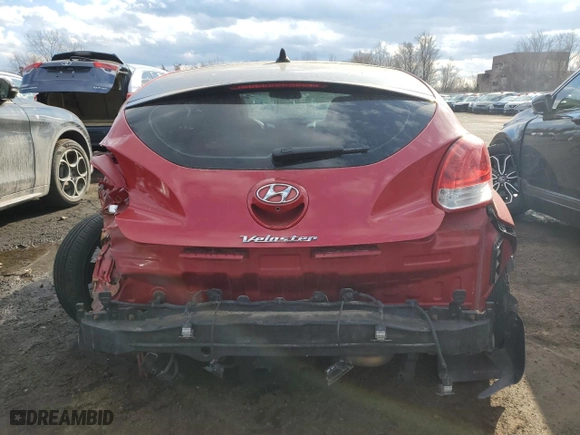 2013 Hyundai Veloster w/Gray Int with VIN KMHTC6AD1DU144742, listed as a Copart auction lot 42485595 with 136,073 mi miles and Salvage Title. Bid and sale history available at carsss.com. Image 6.