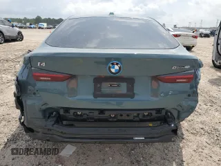 2025 BMW i4 eDrive40 z VIN WBY23HD06SFT99682, wystawiony jako Copart lot #55435735 z przebiegiem 3431 mil mil oraz Szkody całkowita. Historia ofert i sprzedaży dostępna na DreamBid. Obrazek 6.
