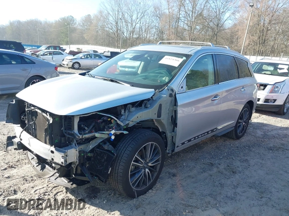 2019 Infiniti QX60 Luxe with VIN 5N1DL0MN8KC555323, listed as a IAAI auction lot 41824366 with 83,596 mi miles and . Bid and sale history available at DreamBid. Image 18.