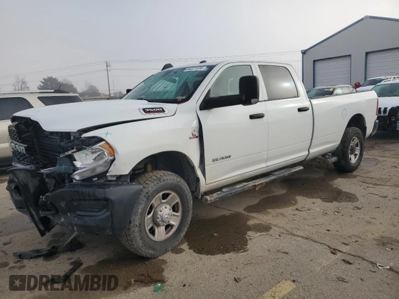 2020 Ram 3500 Tradesman with VIN 3C63R3GL2LG240887, listed as a Copart auction lot 84221034 with 102,225 mi miles and Salvage Title. Bid and sale history available at carsss.com. Image 1.