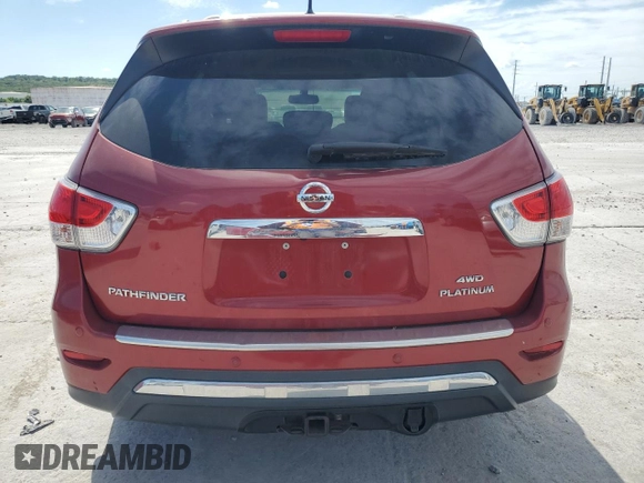 2014 Nissan Pathfinder Platinum with VIN 5N1AR2MM1EC688417, listed as a Copart auction lot 66330205 with 248,615 mi miles and Clean title. Bid and sale history available at DreamBid. Image 6.