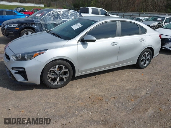 2021 Kia Forte LXS with VIN 3KPF24ADXME339858, listed as a IAAI auction lot 41935743 with 46,091 mi miles. Bid and sale history available at carsss.com. Image 2.