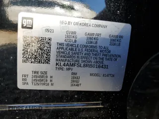 2024 Buick Encore GX Avenir с VIN KL4AMFSL8RB016431, выставлен на аукционе Copart как лот 57861305 с пробегом 11 167 миль миль и Списание • Salvage title. История ставок и продаж доступна на DreamBid. Изображение 13.