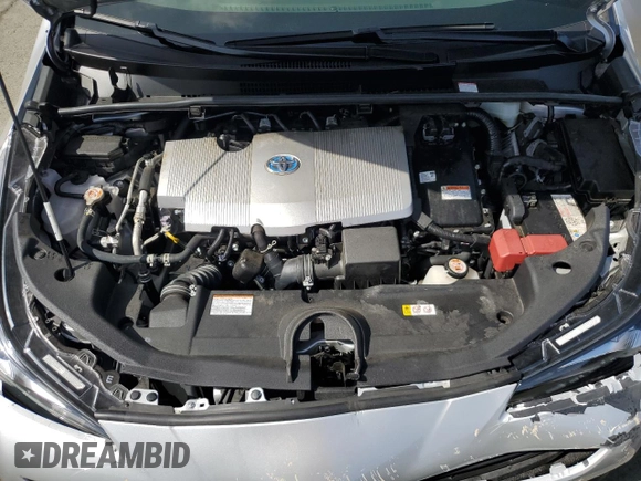 2021 Toyota Prius L Eco with VIN JTDKAMFUXM3130587, listed as a Copart auction lot 53167245 with 11,560 mi miles and Salvage title. Bid and sale history available at DreamBid. Image 11.