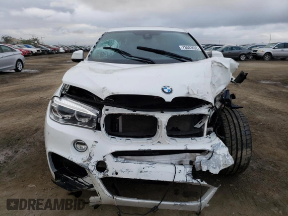 2018 BMW X6 xDrive50i with VIN 5UXKU6C51J0W38863, listed as a Copart auction lot 73083632 with 59,290 mi miles. Bid and sale history available at carsss.com. Image 5.