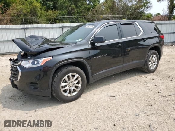 2020 Chevrolet Traverse LS with VIN 1GNERFKW6LJ179750, listed as a Copart auction lot 58975295 with 83,031 mi miles and Salvage title. Bid and sale history available at DreamBid. Image 1.