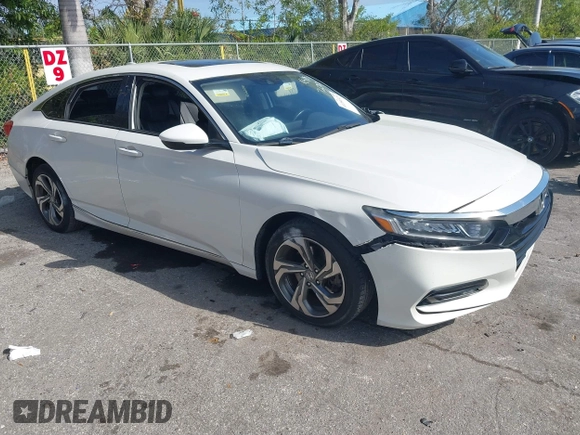 2018 Honda Accord EX-L with VIN 1HGCV2F57JA017839, listed as a IAAI auction lot 41281323 with 83,986 mi miles and . Bid and sale history available at DreamBid. Image 1.