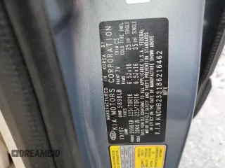2008 Kia Sedona LX with VIN KNDMB233186216462, listed as a Copart auction lot 72605044 with 194,731 mi miles and Salvage Title. Bid and sale history available at carsss.com. Image 13.