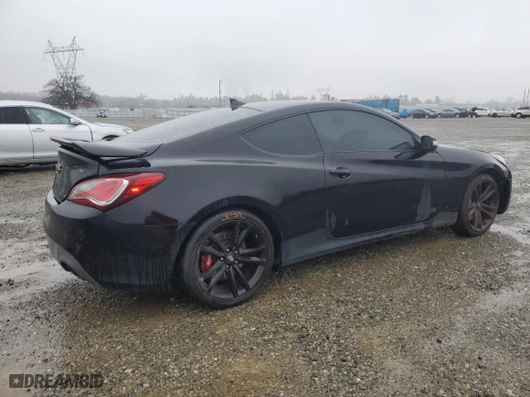 2013 Hyundai Genesis Coupe 3.8 Track with VIN KMHHU6KJ1DU111361, listed as a Copart auction lot 45206875 with 133,813 mi miles and Salvage Title. Bid and sale history available at carsss.com. Image 3.