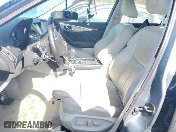 2016 Infiniti Q50 Red Sport 400 with VIN JN1FV7AR2GM451406, listed as a Copart auction lot 72990594 with Not Provided miles and Salvage Title. Bid and sale history available at DreamBid. Image 7.