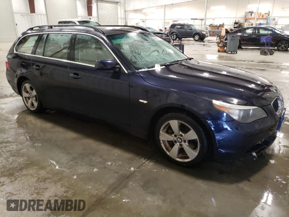 2006 BMW 5 Series 530xi with VIN WBANN73516CN03435, listed as a Copart auction lot 88636495 with 163,780 mi miles and Salvage Title. Bid and sale history available at carsss.com. Image 4.