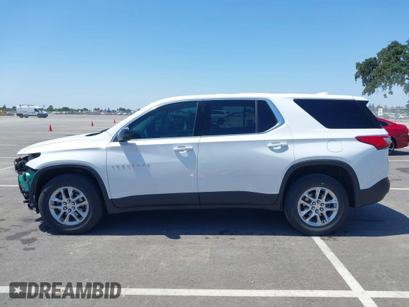 2021 Chevrolet Traverse LS z VIN 1GNERFKW8MJ266373, wystawiony jako IAAI lot #42170670 z przebiegiem 45 457 mil mil oraz . Historia ofert i sprzedaży dostępna na DreamBid. Obrazek 15.