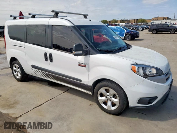 2015 Ram ProMaster City Cargo Tradesman SLT with VIN ZFBERFBT2F6A44762, listed as a Copart auction lot 50658715 with 129,738 mi miles and Clean Title. Bid and sale history available at DreamBid. Image 4.