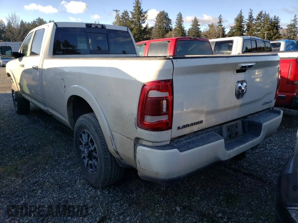 2021 Ram 2500 Laramie with VIN 3C6UR5KL7MG543611, listed as a Copart auction lot 42820715 with 53,004 mi miles and Salvage title. Bid and sale history available at DreamBid. Image 2.