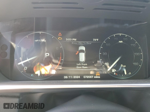 2016 Land Rover Range Rover with VIN SALGR2PF8GA320044, listed as a Copart auction lot 78746324 with 72,087 mi miles and Salvage Title. Bid and sale history available at carsss.com. Image 9.