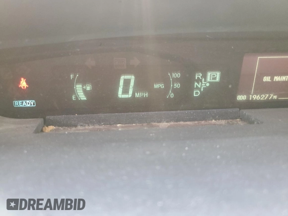 2010 Toyota Prius II with VIN JTDKN3DU6A0132397, listed as a Copart auction lot 54993805 with 196,277 mi miles and Clean Title. Bid and sale history available at carsss.com. Image 9.