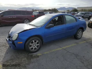 2005 Dodge Neon SXT with VIN 1B3ES56C95D156960, listed as a Copart auction lot 51545265 with 252,504 mi miles and Salvage Title. Bid and sale history available at carsss.com. Image 1.