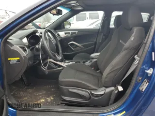 2017 Hyundai Veloster with VIN KMHTC6AD8HU324368, listed as a Copart auction lot 37286853 with 90,777 mi miles. Bid and sale history available at carsss.com. Image 7.