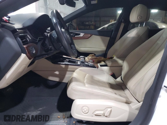 2020 Audi A5 Sportback Premium with VIN WAUANCF56LA005810, listed as a Copart auction lot 52149715 with 90,157 mi miles and Salvage Title. Bid and sale history available at carsss.com. Image 7.