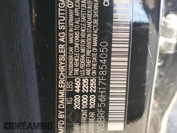 2007 Mercedes-Benz C 350 Sport z VIN WDBRF56H17F854050, wystawiony jako Copart lot #72775334 z przebiegiem 142 960 mil mil oraz Szkoda całkowita • Salvage title. Historia ofert i sprzedaży dostępna na DreamBid. Obrazek 12.