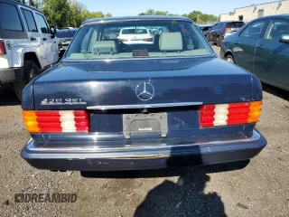 1991 Mercedes-Benz 420 with VIN WDBCA35E1MA599800, listed as a Copart auction lot 66687274 with 84,817 mi miles and Non Repairable. Bid and sale history available at carsss.com. Image 6.