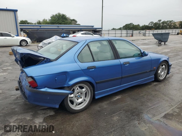 1998 BMW M3 with VIN WBSCD932XWEE08788, listed as a Copart auction lot 59890125 with 207,434 mi miles and Salvage title. Bid and sale history available at DreamBid. Image 3.