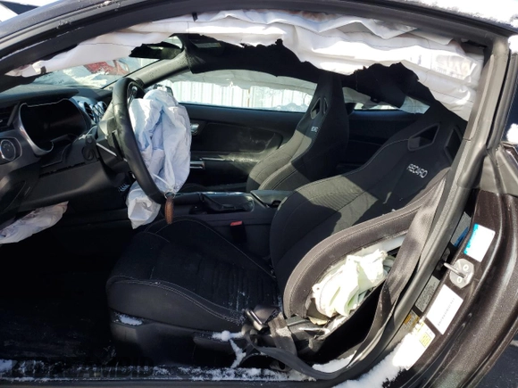 2022 Ford Mustang Mach 1 with VIN 1FA6P8R00N5555053, listed as a Copart auction lot 45270985 with Not provided miles and Salvage title. Bid and sale history available at DreamBid. Image 7.