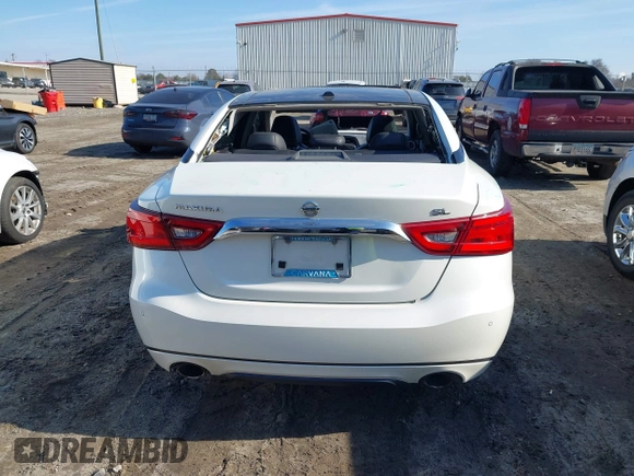 2017 Nissan Maxima SV with VIN 1N4AA6AP1HC398481, listed as a IAAI auction lot 41474785 with 191,267 mi miles. Bid and sale history available at carsss.com. Image 16.