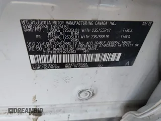 2015 Toyota RAV4 Limited z VIN 2T3YFREV2FW230363, wystawiony jako IAAI lot #41428314 z przebiegiem Nie podano mil oraz . Historia ofert i sprzedaży dostępna na DreamBid. Obrazek 9.