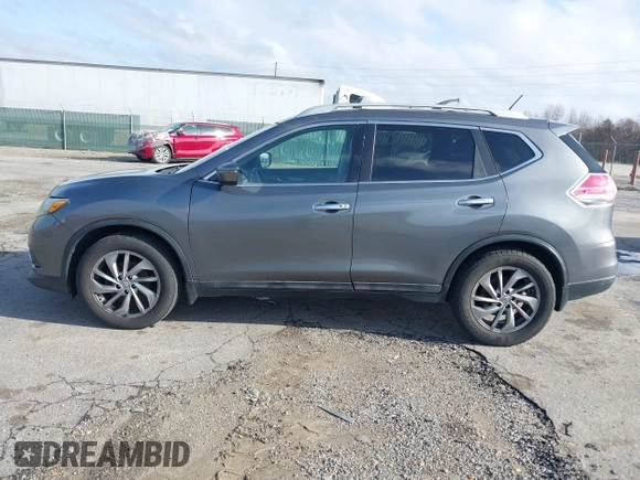 2015 Nissan Rogue SL with VIN 5N1AT2MT2FC821731, listed as a IAAI auction lot 41816538 with 159,659 mi miles. Bid and sale history available at carsss.com. Image 14.