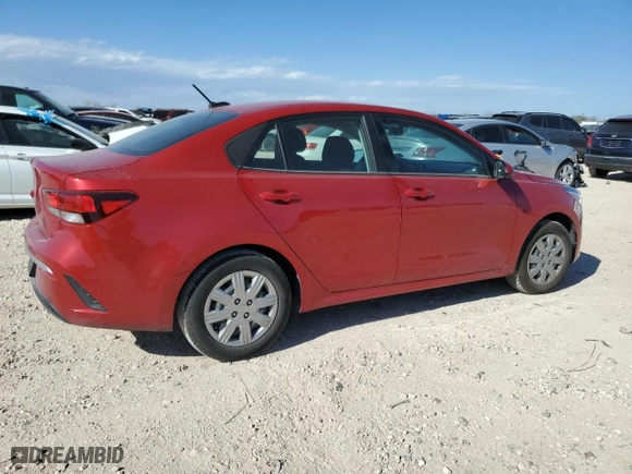 2023 Kia Rio S with VIN 3KPA24AD4PE525135, listed as a Copart auction lot 49104065 with 6,415 mi miles and Salvage Title. Bid and sale history available at carsss.com. Image 3.
