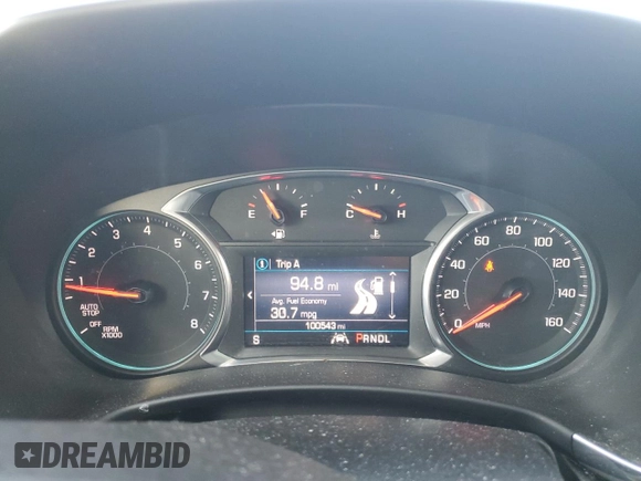 2020 Chevrolet Equinox LT with VIN 2GNAXUEV1L6209777, listed as a Copart auction lot 51868515 with 100,543 mi miles and Salvage Title. Bid and sale history available at DreamBid. Image 9.