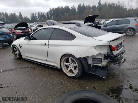 2015 BMW M4 with VIN WBS3R9C53FK332387, listed as a Copart auction lot 45564745 with 65,759 mi miles and Salvage Title. Bid and sale history available at carsss.com. Image 2.
