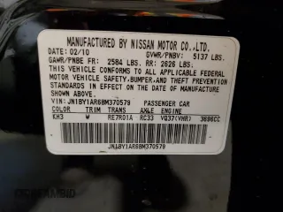2011 Infiniti M37 with VIN JN1BY1AR6BM370579, listed as a Copart auction lot 78384134 with 182,467 mi miles and Salvage Title. Bid and sale history available at carsss.com. Image 13.