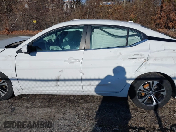 2020 Nissan Sentra SV with VIN 3N1AB8CVXLY268393, listed as a IAAI auction lot 41212049 with 49,711 mi miles. Bid and sale history available at carsss.com. Image 14.