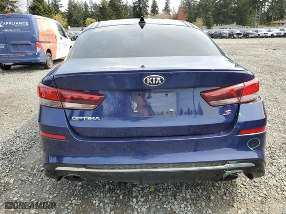 2019 Kia Optima LX with VIN 5XXGT4L39KG287505, listed as a Copart auction lot 51943985 with 37,304 mi miles and Salvage Title. Bid and sale history available at carsss.com. Image 6.