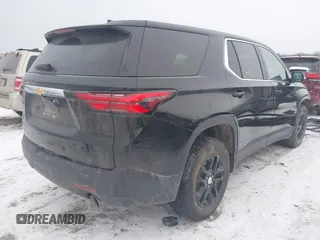 2023 Chevrolet Traverse LS with VIN 1GNEVFKW9PJ153242, listed as a IAAI auction lot 41287046 with 25,088 mi miles. Bid and sale history available at carsss.com. Image 4.