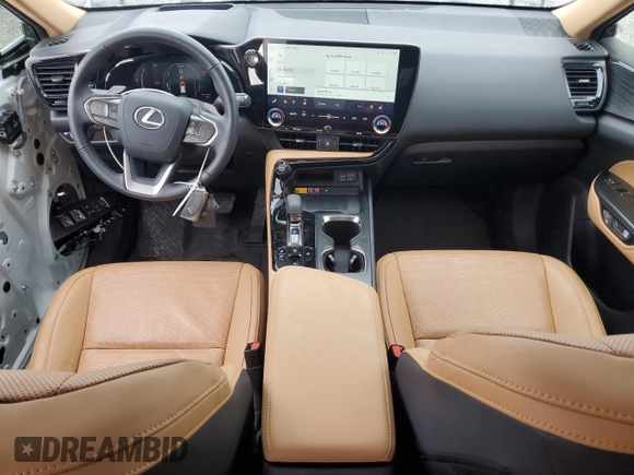 2023 Lexus NX 350h Luxury with VIN JTJHKCEZ4P5008778, listed as a Copart auction lot 45281265 with 21,724 mi miles and Salvage Title. Bid and sale history available at DreamBid. Image 8.