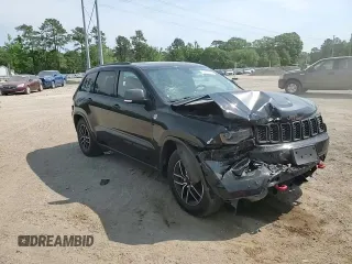 2019 Jeep Grand Cherokee Trailhawk with VIN 1C4RJFLG6KC838275, listed as a Copart auction lot 53002185 with 77,597 mi miles and Salvage title. Bid and sale history available at DreamBid. Image 12.