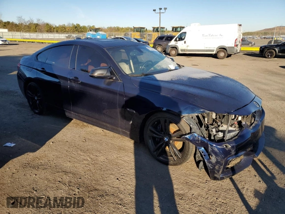 2015 BMW 4 Series 435i with VIN WBA4B1C51FG241555, listed as a Copart auction lot 82226744 with 94,350 mi miles and Salvage Title. Bid and sale history available at DreamBid. Image 4.