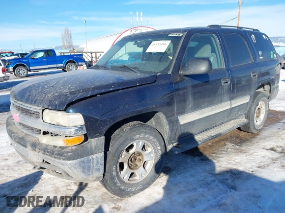 2005 Chevrolet Tahoe LS with VIN 1GNEK13Z55J247815, listed as a IAAI auction lot 41335416 with 172,363 mi miles and . Bid and sale history available at DreamBid. Image 2.