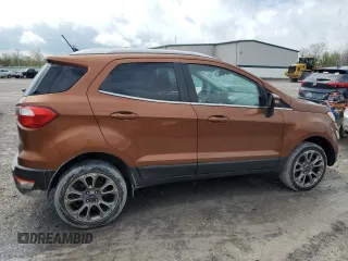 2018 Ford EcoSport Titanium z VIN MAJ6P1WL8JC202412, wystawiony jako Copart lot #55558265 z przebiegiem 122 137 mil mil oraz Szkoda całkowita • Salvage title. Historia ofert i sprzedaży dostępna na DreamBid. Obrazek 3.