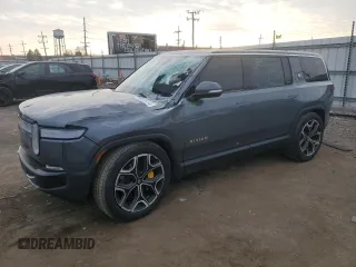 2023 Rivian R1S Launch Edition with VIN 7PDSGABL9PN006743, listed as a Copart auction lot 87275114 with Not Provided miles and Salvage Title. Bid and sale history available at carsss.com. Image 1.