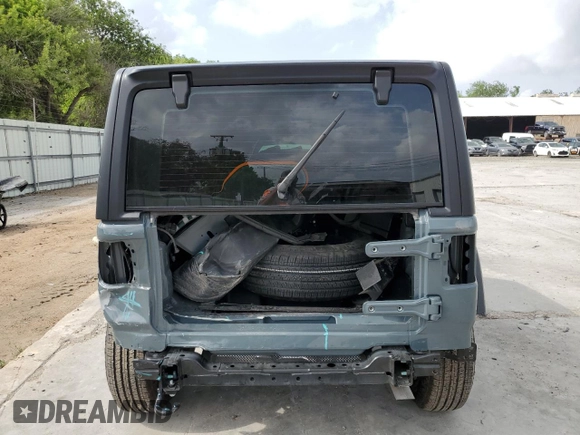 2024 Jeep Wrangler Willys with VIN 1C4PJXDG4RW278583, listed as a Copart auction lot 50951845 with 2,456 mi miles and Salvage Title. Bid and sale history available at carsss.com. Image 6.