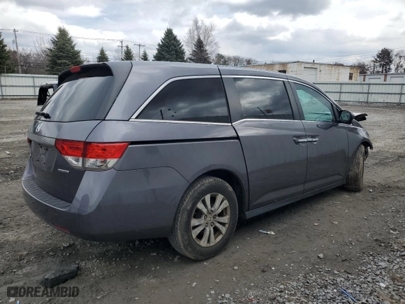 2016 Honda Odyssey SE with VIN 5FNRL5H39GB025260, listed as a Copart auction lot 50843025 with 0 mi miles and Salvage Title. Bid and sale history available at carsss.com. Image 3.