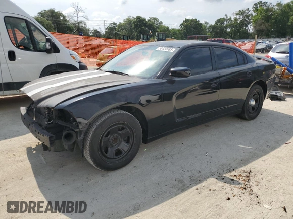 2014 Dodge Charger Police with VIN 2C3CDXAGXEH124807, listed as a Copart auction lot 56422685 with 98,944 mi miles and Clean Title. Bid and sale history available at DreamBid. Image 1.
